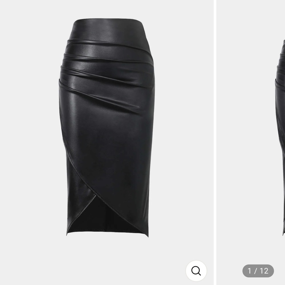 Sophisticated Black Wrap Skirt